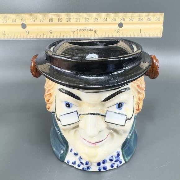 Wales China Japan Toby Character Biscuit Holder Container Jar Ceramic Japan VTG - Picture 3 of 14